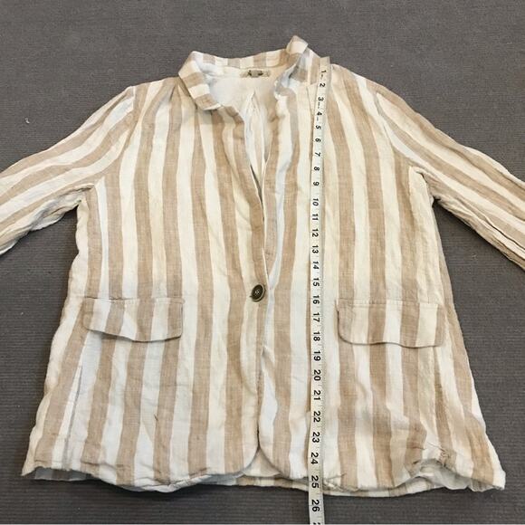 Gimmicks by BKE striped linen blend blazer size large - Picture 5 of 7